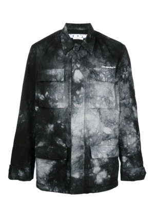 Bleached shirt jacket