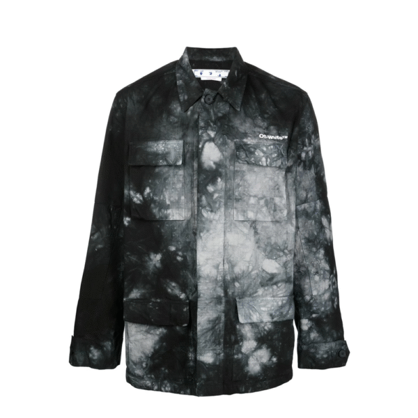 Bleached shirt jacket