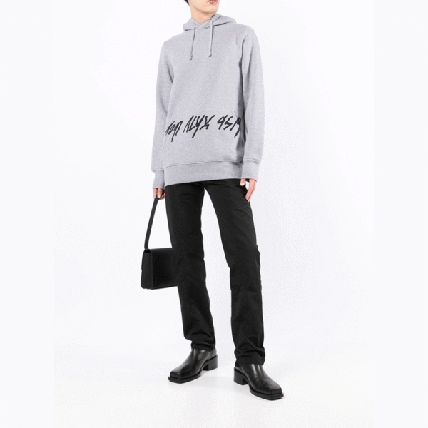 Hoodie with drawstring and logo