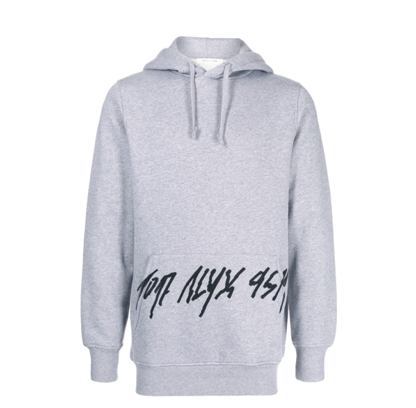 Hoodie with drawstring and logo